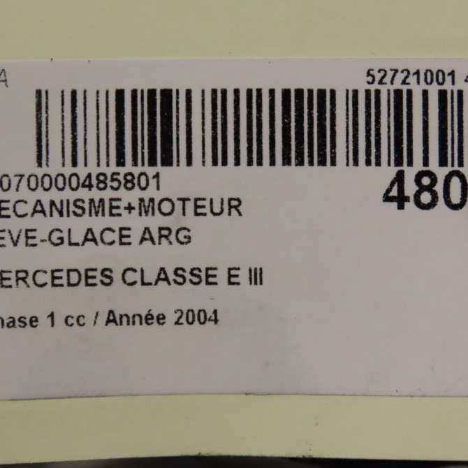 Mecanisme+moteur leve-glace arg occasion MERCEDES CLASSE E III Phase 1 03-2002->06-2006 E270 CDI 177ch 2117300346 6