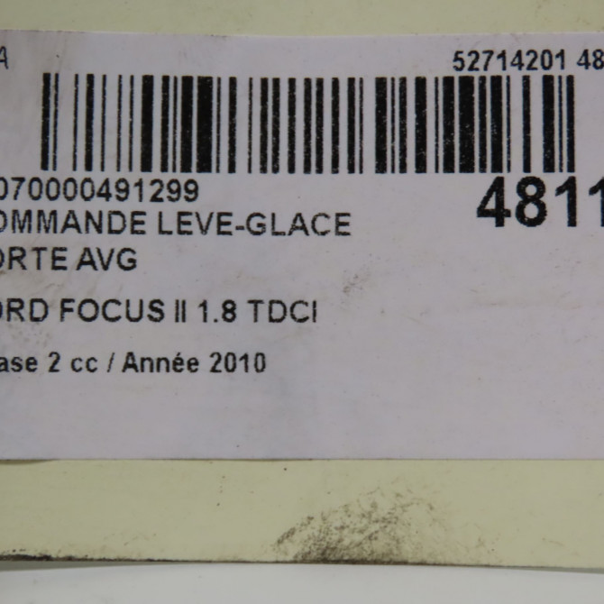 Commande lève-glace porte avant gauche occasion FORD FOCUS II Phase 2 01-2008->12-2010 1.8 TDCI 115ch 1471922 6