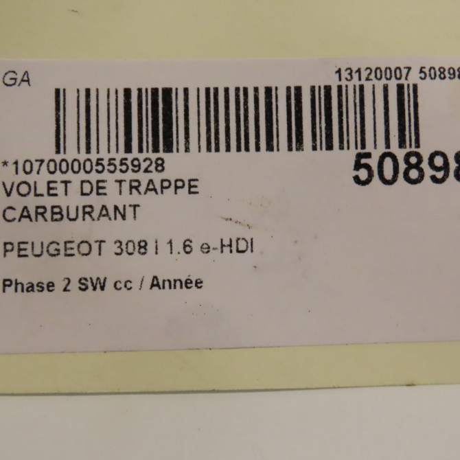 Volet de trappe carburant occasion  1517G5 3