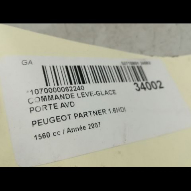 Commande lève-glace porte avant droite occasion PEUGEOT PARTNER I Phase 2 11-2002->05-2008 4