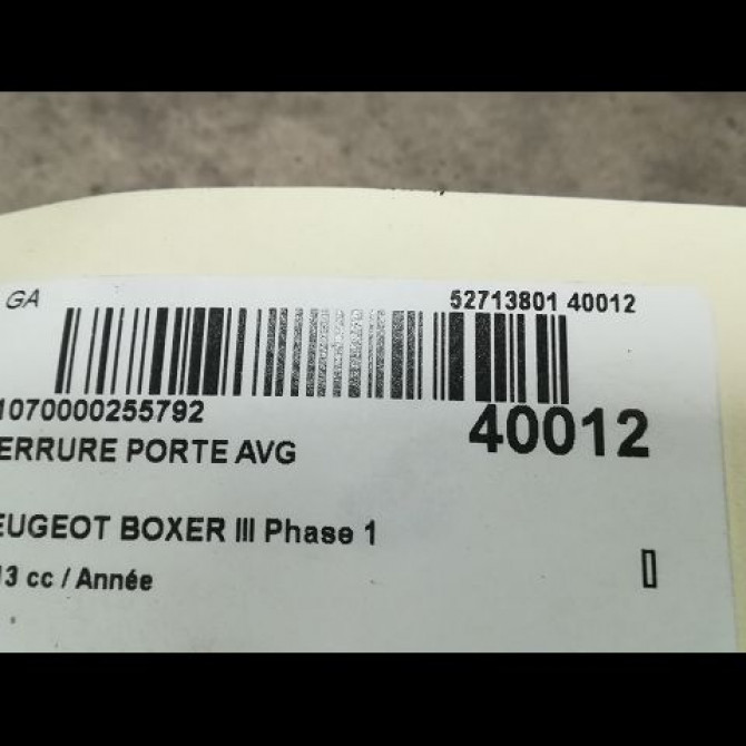 Serrure porte avg occasion PEUGEOT BOXER III Phase 1 06-2006->... 1633561480 3