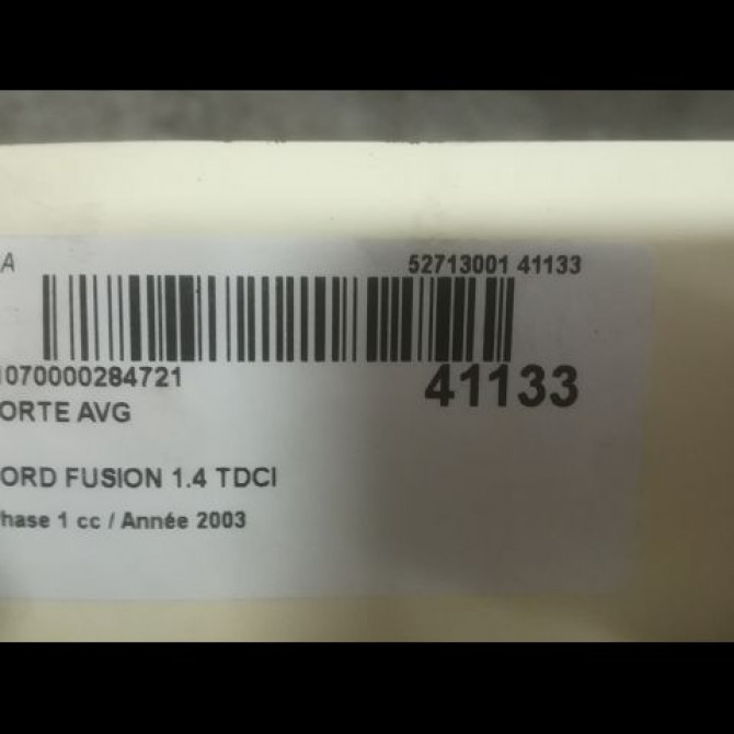 Porte avant gauche occasion FORD FUSION Phase 1 09-2002->10-2005 1.4 TDCI 3