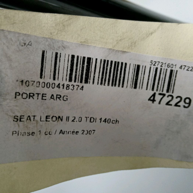 Porte arrière gauche occasion SEAT LEON II Phase 1 09-2005->05-2009 2.0 TDI 140ch 1P0833055 3