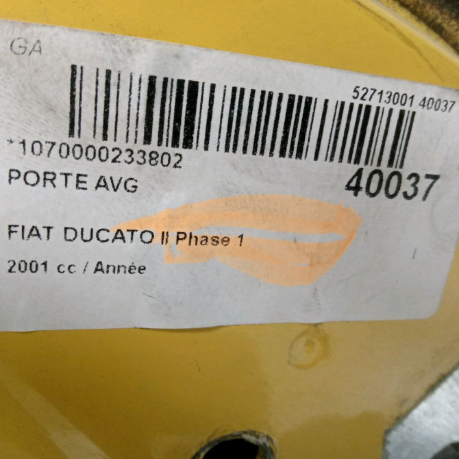 Porte avant gauche occasion FIAT DUCATO II Phase 1 06-1994->03-2002 1347406080 3