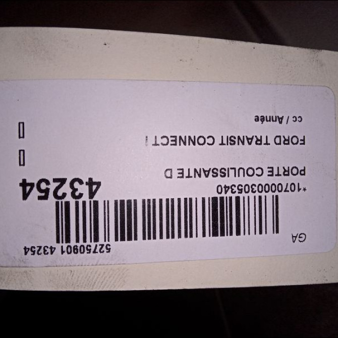 Porte coulissante d occasion FORD TRANSIT CONNECT I 5147686 3