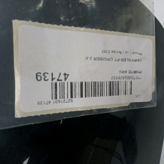 Porte arrière gauche occasion CHRYSLER PT CRUISER Phase 1 09-2000->12-2005 2.0 141ch 5015897AB 2