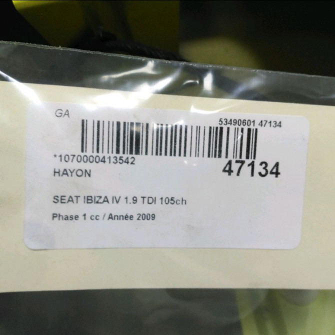 Hayon occasion SEAT IBIZA IV Phase 1 05-2008->01-2012 1.9 TDI 105ch 6J4827024 5