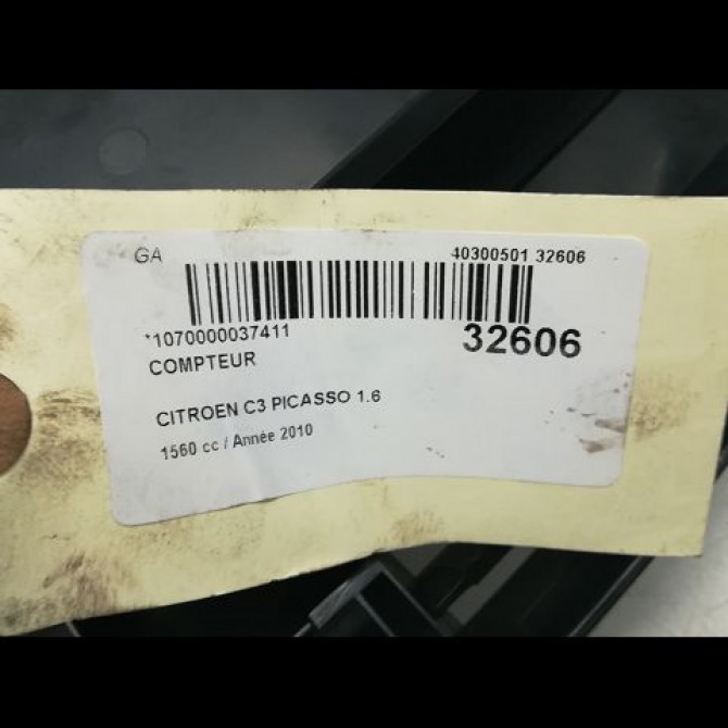 Compteur occasion CITROEN C3 PICASSO Phase 1 02-2009->08-2012 1.6HDi 90ch 98053829ZD 5