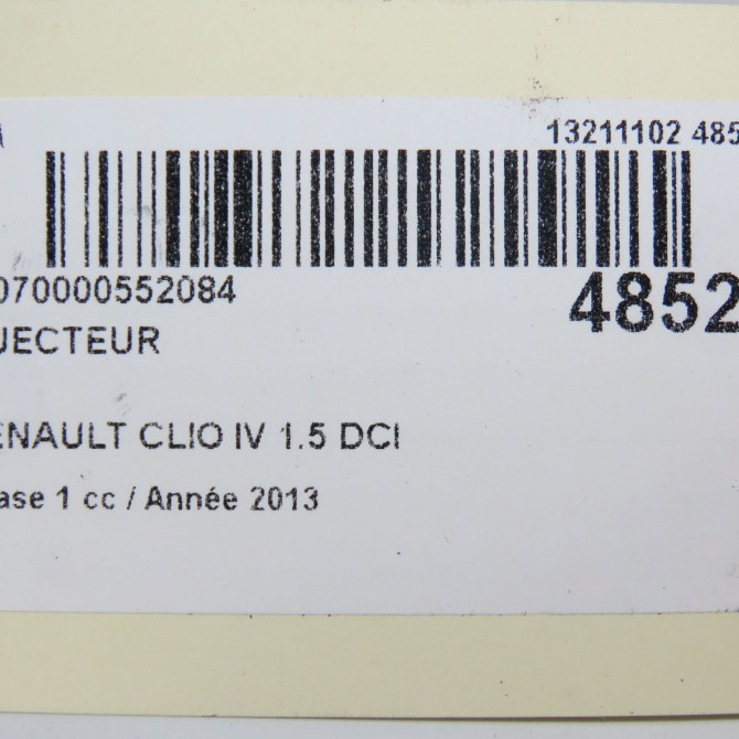 Injecteur occasion RENAULT CLIO IV Phase 1 07-2012->... 1.5 DCI 75ch 166008399R 5