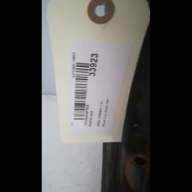 Porte avant droite occasion OPEL CORSA I Phase 2 07-1990->12-1991 1.2i 3