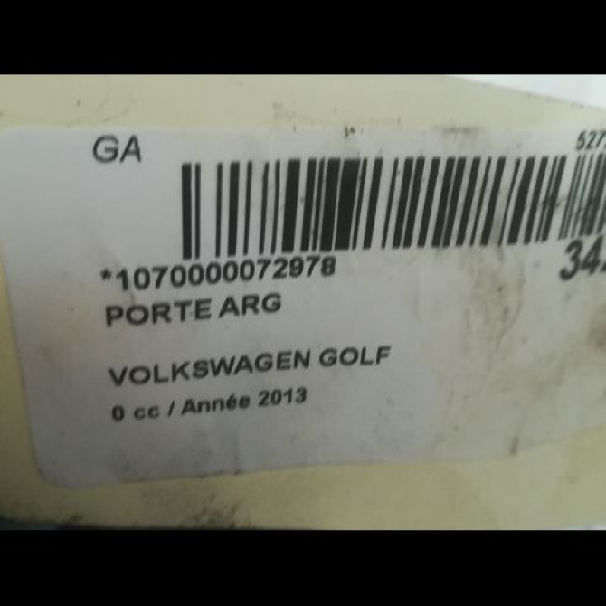 Porte arrière gauche occasion VOLKSWAGEN GOLF III Phase 1 01-1992->12-1997 1.9 TD 1H4833055 3