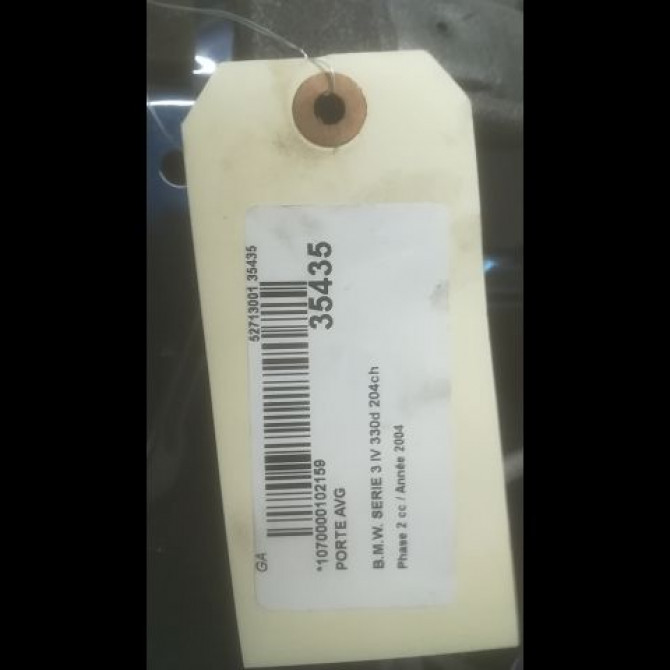 Porte avant gauche occasion B.M.W. SERIE 3 IV Phase 2 09-2001->03-2005 330d 204ch 41517034151 7