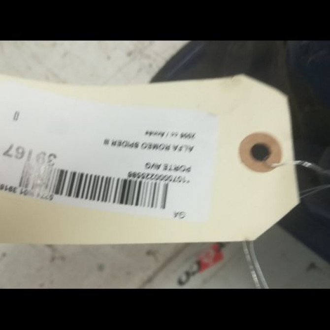 Porte avant gauche occasion ALFA ROMEO SPIDER III Phase 1 09-2006->12-2010 50506489 3