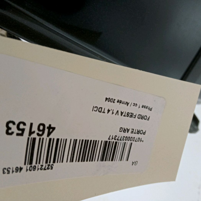 Porte arrière gauche occasion FORD FIESTA V Phase 1 09-2002->10-2005 1.4 TDCI 1692526 4