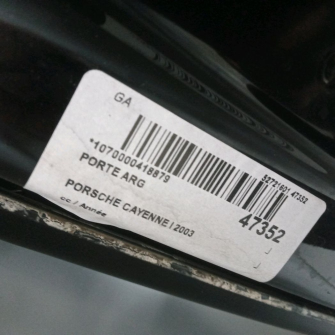 Porte arrière gauche occasion PORSCHE CAYENNE I 2