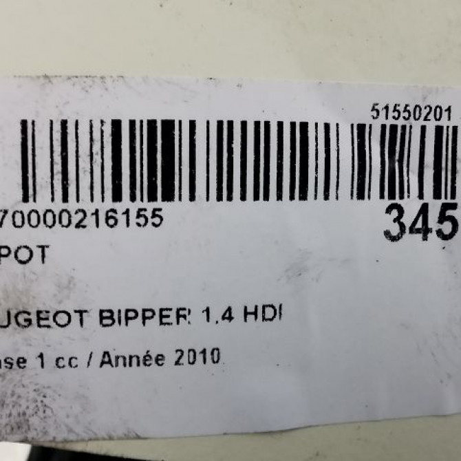 Capot occasion PEUGEOT BIPPER Phase 1 03-2008->... 1.4 HDI 70ch 7901Q0 3