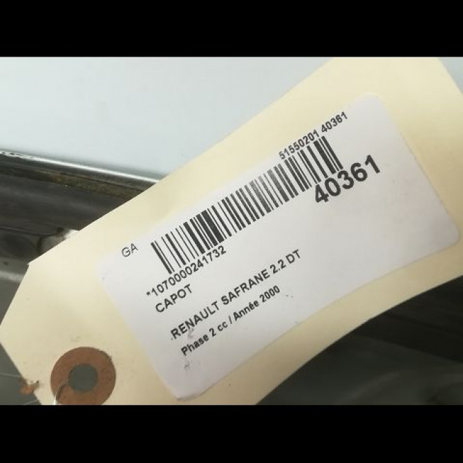 Capot occasion RENAULT SAFRANE Phase 2 09-1996->08-2000 2.2 DT 7751469048 4