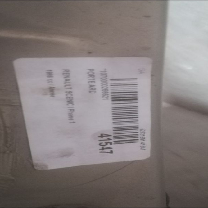 Porte arrière droite occasion RENAULT SCENIC I Phase 1 09-1996->08-1999 7751472140 3
