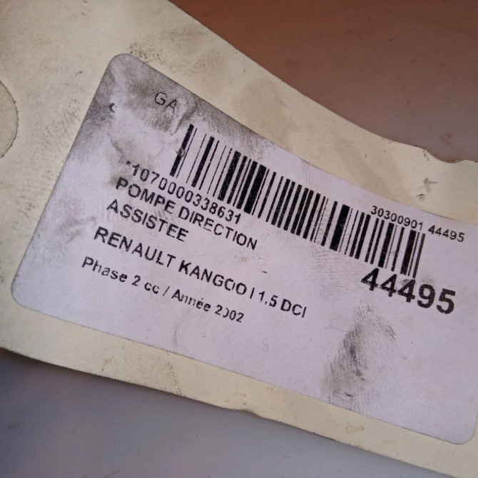 Pompe direction assistee occasion RENAULT KANGOO I Phase 2 03-2003->06-2010 1.5 DCI 80ch 491106541R 4