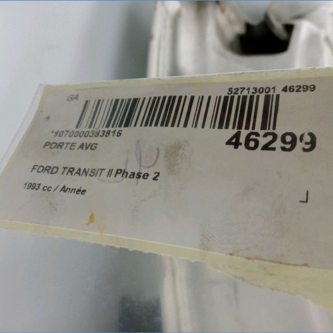 Porte avant gauche occasion TRANSIT II Phase 2 10-1991->10-1994 5