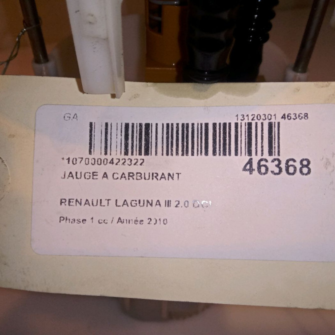 Jauge a carburant occasion RENAULT LAGUNA III Phase 1 10-2007->10-2010 2.0 DCI 130ch 170110001R 5