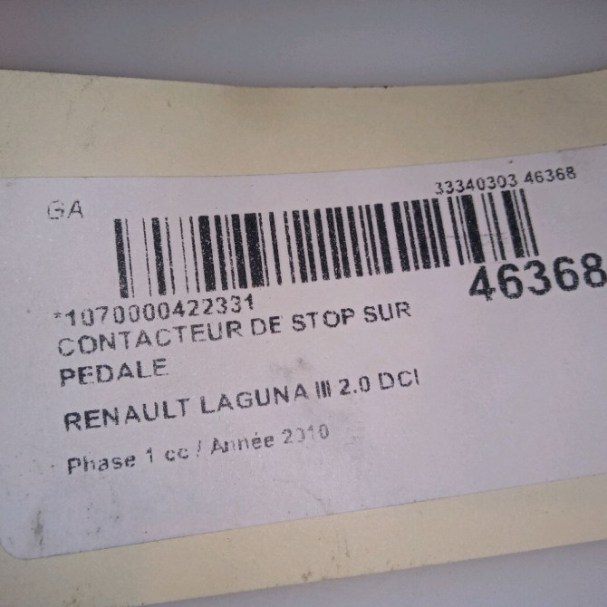 occasion RENAULT LAGUNA III Phase 1 10-2007->10-2010 2.0 DCI 130ch 253200003R 4