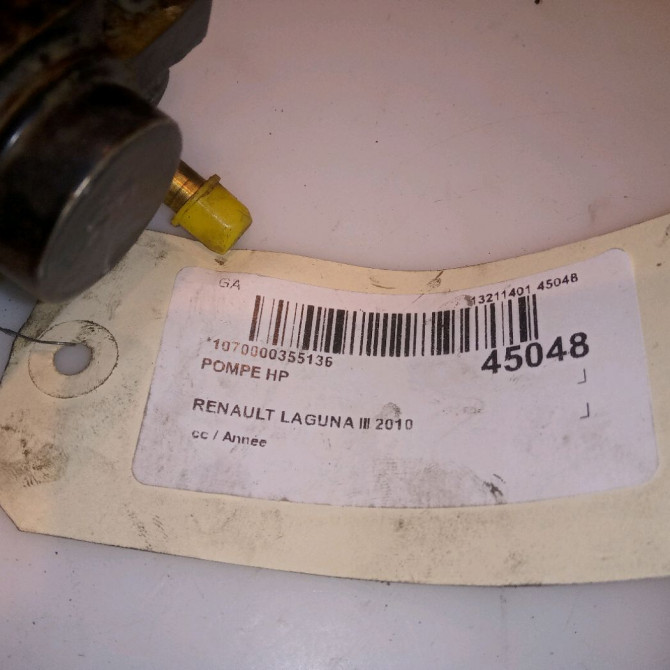 Pompe hp occasion RENAULT LAGUNA III 8200934657 7