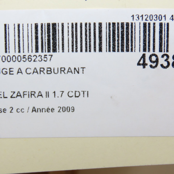 Jauge a carburant occasion OPEL ZAFIRA II Phase 2 01-2008->12-2014 1.7 CDTI 125ch 93193559 7