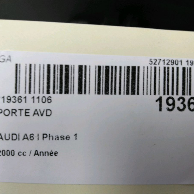 Porte avant droite occasion AUDI A6 I Phase 1 07-1994->06-1997 4