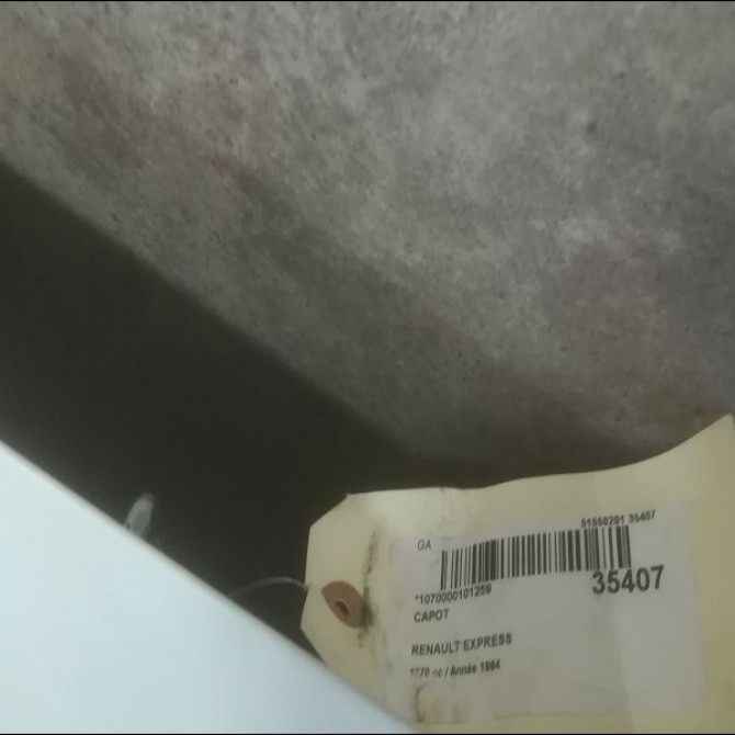 Capot occasion RENAULT EXPRESS Phase 2 09-1994->09-1997 1.9 D 65ch 7751465339 3