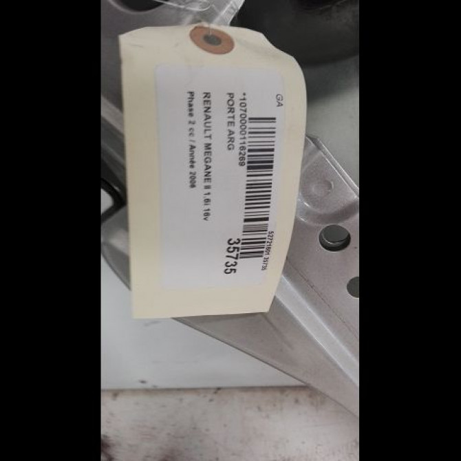 Porte arrière gauche occasion RENAULT MEGANE II Phase 2 01-2006->06-2009 1.6i 16v 110ch 7751475033 3