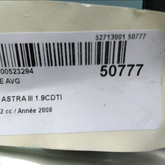 Porte avant gauche occasion OPEL ASTRA III Phase 2 01-2007->04-2011 1.9CDTI 120ch 93192036 7