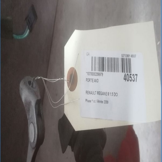 Porte avant droite occasion RENAULT MEGANE III Phase 1 11-2008->01-2012 1.5 DCI 85ch 801001645R 3