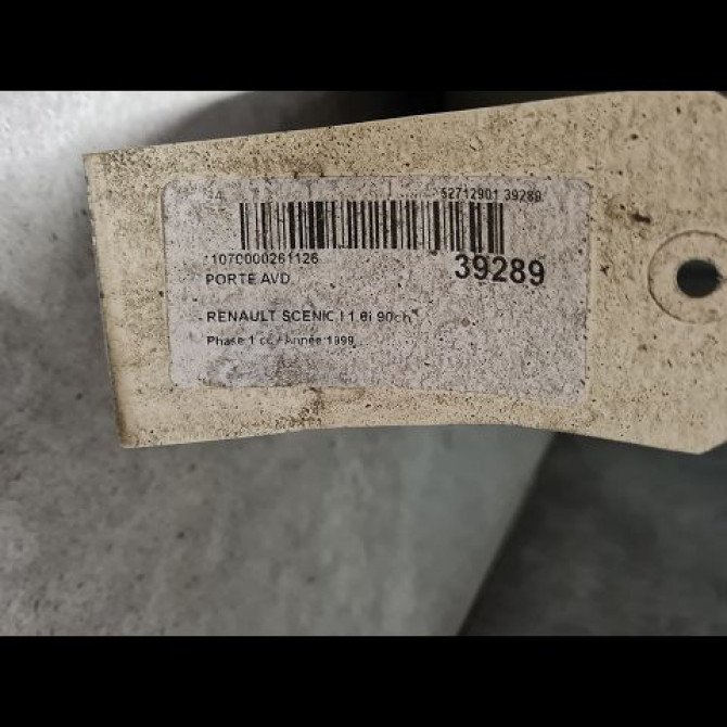 Porte avant droite occasion RENAULT SCENIC I Phase 1 09-1996->08-1999 1.6i 90ch 7751474577 4
