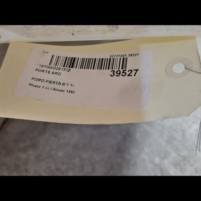 Porte arrière droite occasion FORD FIESTA III Phase 1 03-1989->01-1994 1.8 D 3