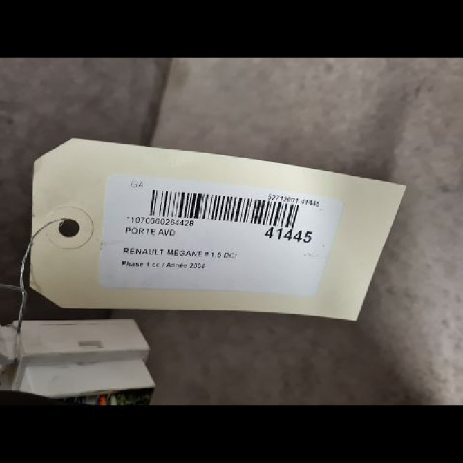 Porte avant droite occasion RENAULT MEGANE II Phase 1 09-2003->12-2005 1.5 DCI 80ch 7751474353 4