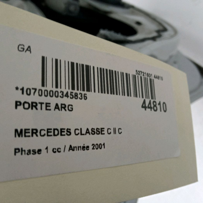 Porte arrière gauche occasion MERCEDES CLASSE C II Phase 1 05-2000->03-2004 C 220 CDI 2037300705 3