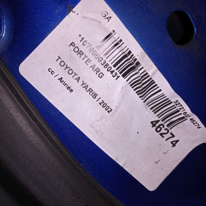 Porte arrière gauche occasion TOYOTA YARIS I 6700452012 4