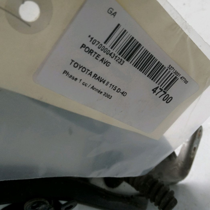 Porte avant gauche occasion TOYOTA RAV4 II Phase 1 07-2000->10-2003 115 D-4D 6700242100 2