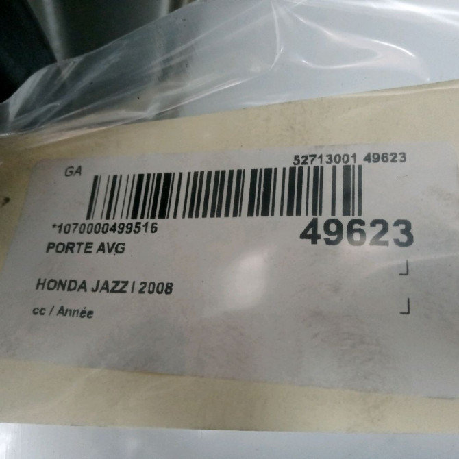 Porte avant gauche occasion HONDA JAZZ I 67050SAAG01ZZ 3