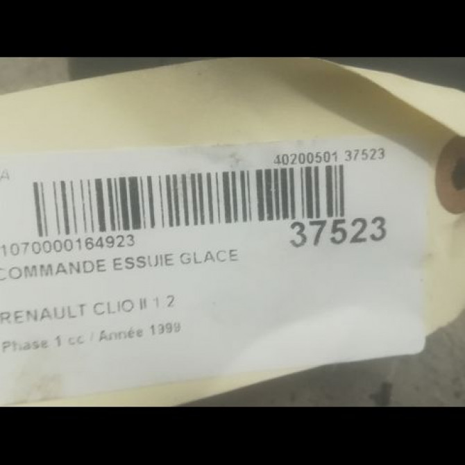 Commande essuie glace occasion RENAULT CLIO II Phase 1 03-1998->06-2001 1.2 3