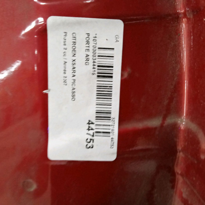 Porte arrière gauche occasion CITROEN XSARA PICASSO Phase 2 02-2004->12-2010 1.6 HDI 92 ch 900691 5