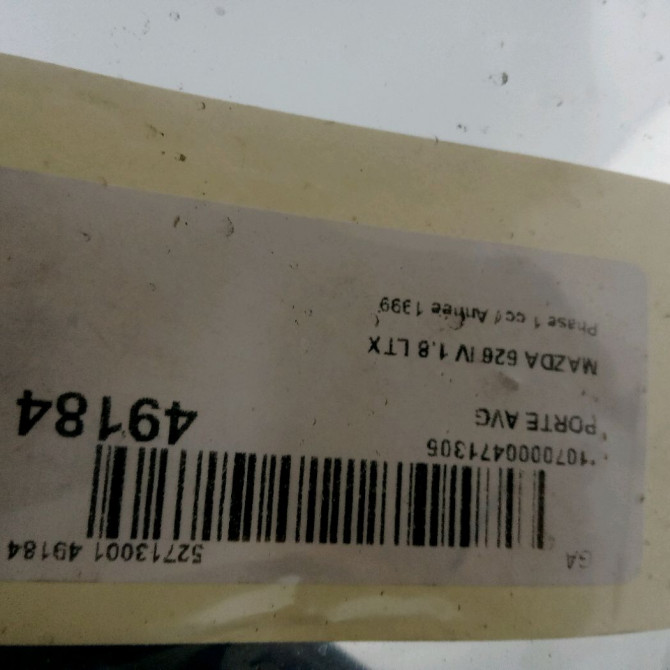 Porte avant gauche occasion MAZDA 626 IV Phase 1 07-1997->12-1999 1.8 LTX 3