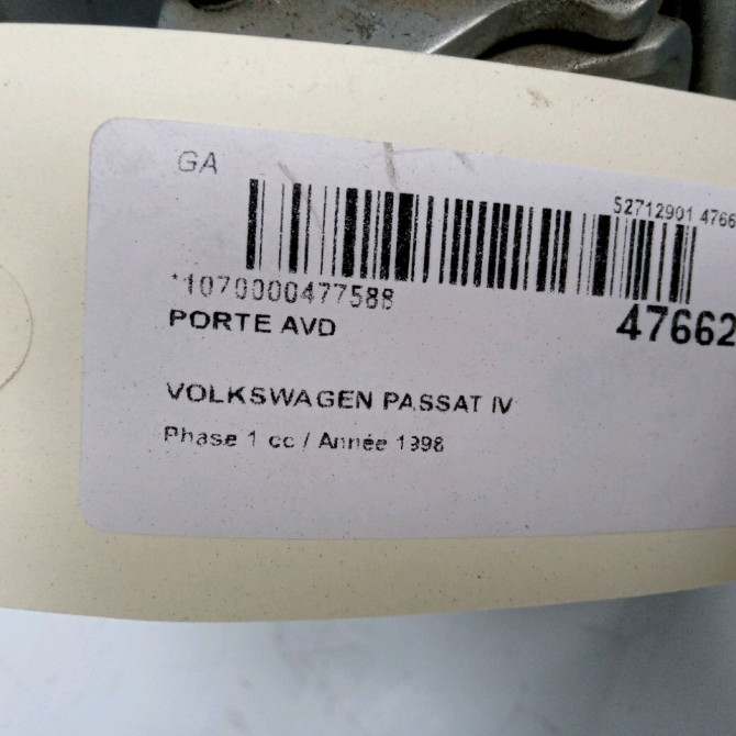 Porte avant droite occasion VOLKSWAGEN PASSAT IV Phase 1 10-1996->10-2000 1.9 TDI 90ch 3B4831052BE 4