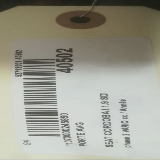 Porte avant gauche occasion SEAT CORDOBA I phase 2 VARIO 09-1999->10-2002 1.9 SDI 68ch 6K4831051C 3