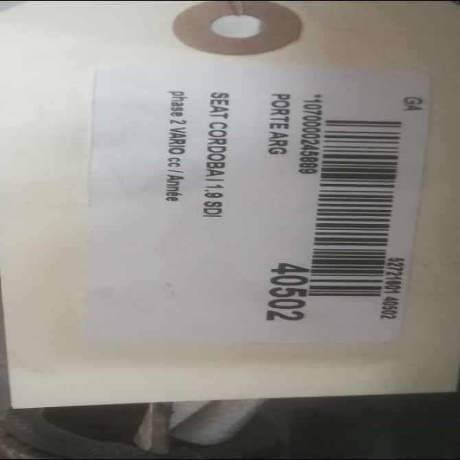 Porte arrière gauche occasion SEAT CORDOBA I phase 2 VARIO 09-1999->10-2002 1.9 SDI 68ch 6K0833051C 3
