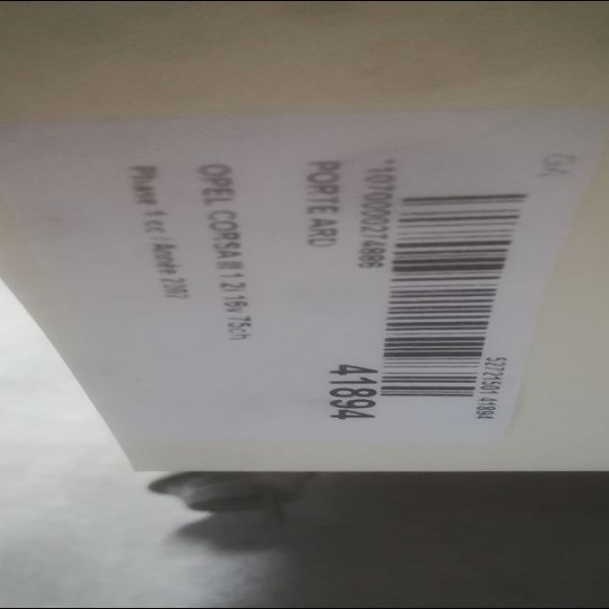 Porte arrière droite occasion OPEL CORSA III Phase 1 10-2000->08-2003 1.2i 16v 75ch 13114689 2