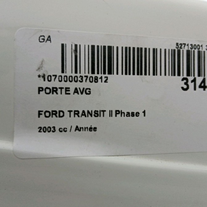 Porte avant gauche occasion TRANSIT II Phase 1 03-1986->10-1991 4703954 3