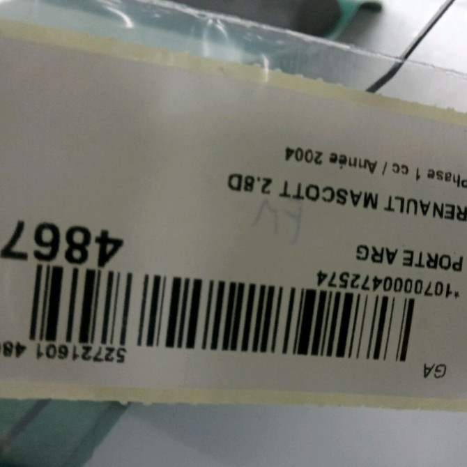 Porte arrière gauche occasion RENAULT MASCOTT Phase 1 04-1995->04-1999 2.8D 86ch 2