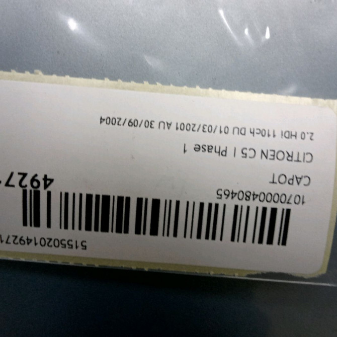 Capot occasion CITROEN C5 I Phase 1 03-2001->09-2004 2.0 HDi 110ch 7901H9 2